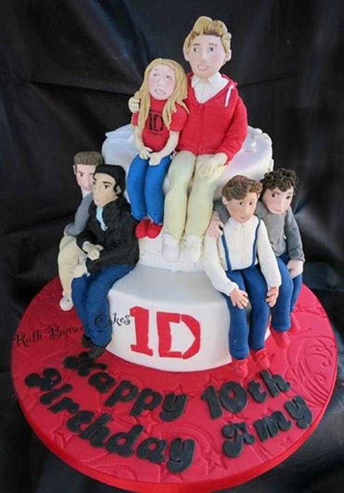 One Direction cake for Amy