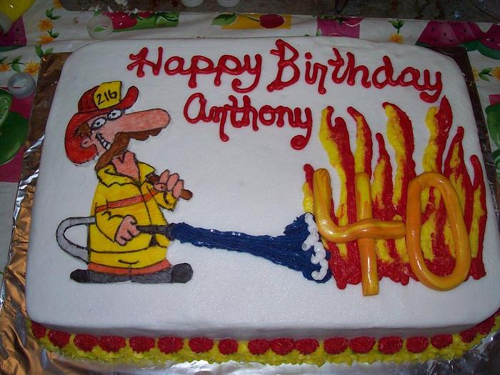 40th Birthday Fireman