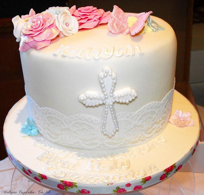 Holy Communion Cake/Cupcakes