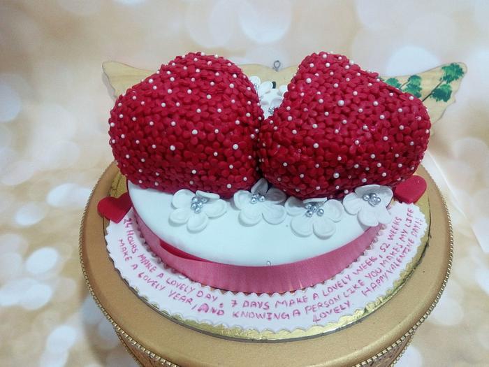 valentine day special cake