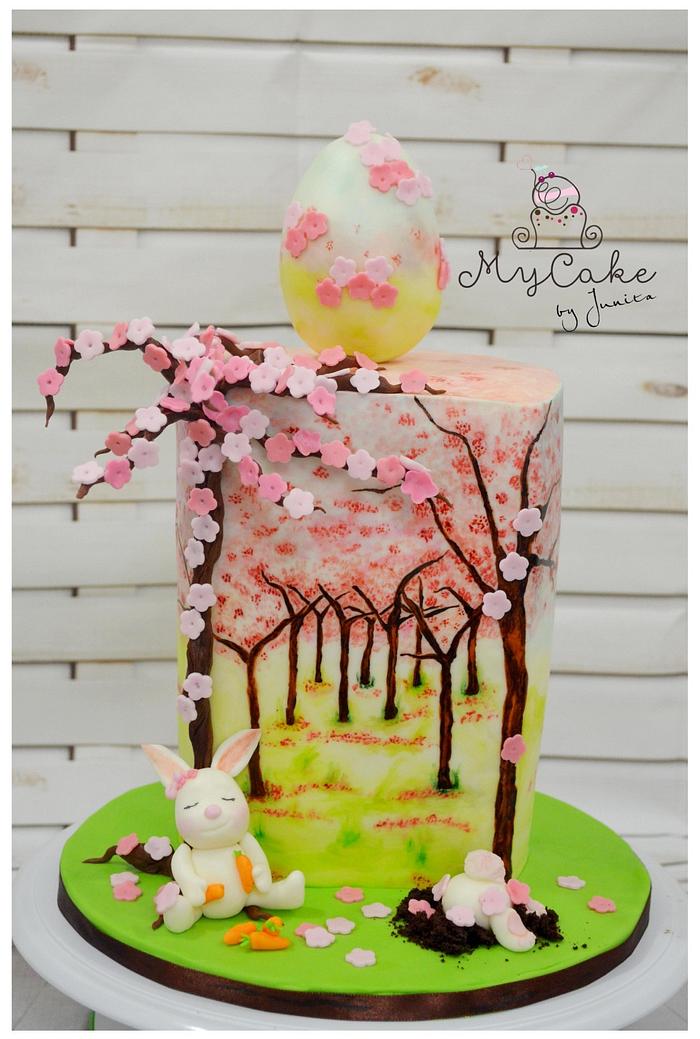 Cherry blossom ~ Easter / spring cake