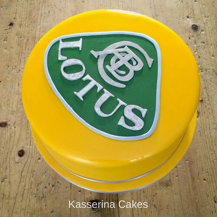 Lotus badge cake 