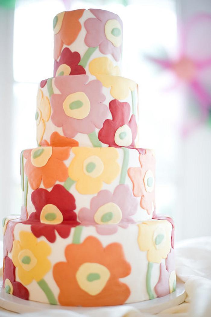 Marimekko Wedding Cake