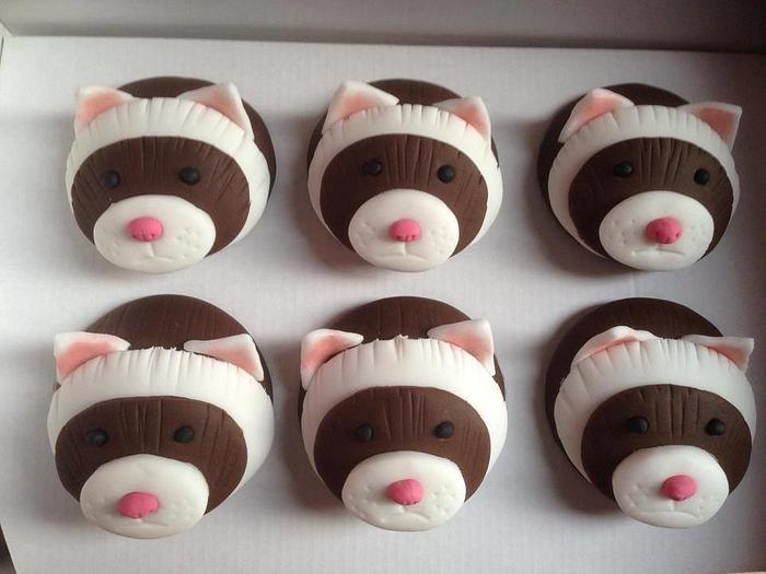 Ferret cupcakes