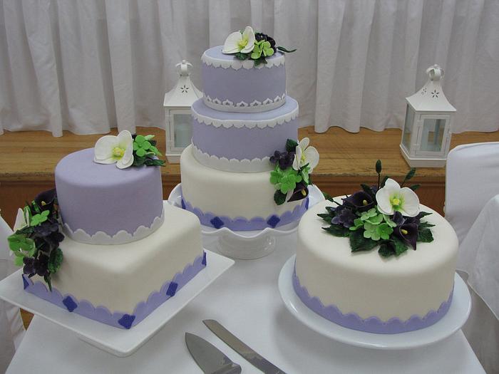 Trio Wedding Cake