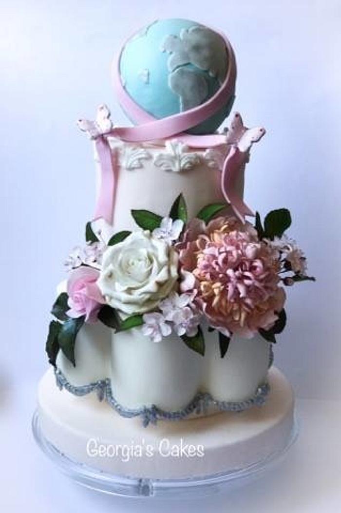 World Cancer Day Sugarflowers and Cakes in Bloom Collaboration