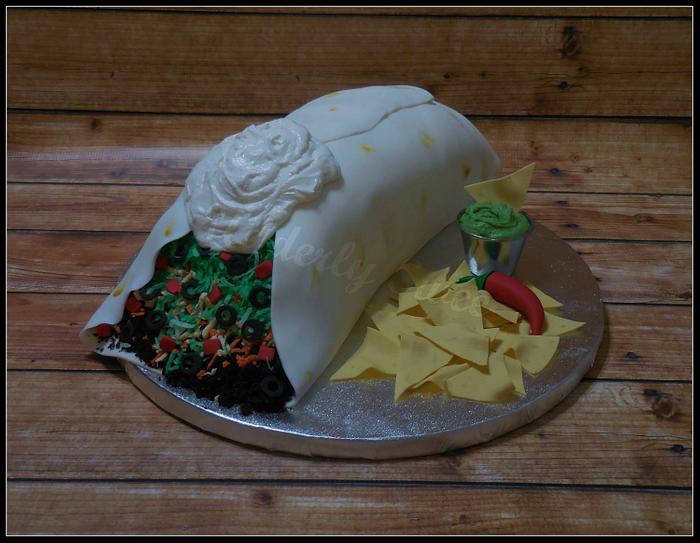 Birthday Burrito Cake