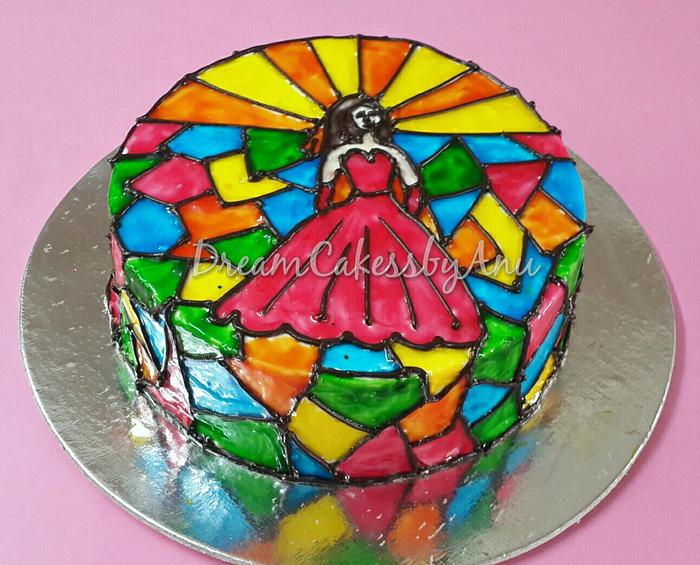 Stained glass cake