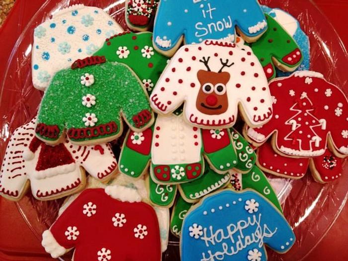 Ugly X-mas Sweater Cookies
