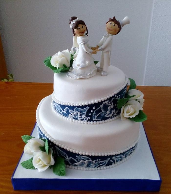  WEDDING CAKE  OF ALEKSANDRA AND JORGE