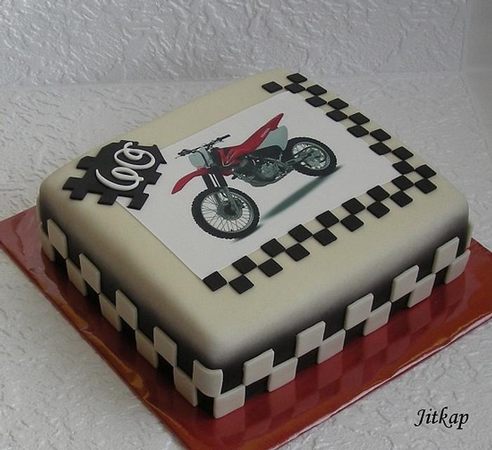 Cake with with edible photo