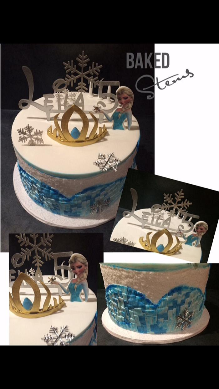 Frozen cake- Elsa inspired 