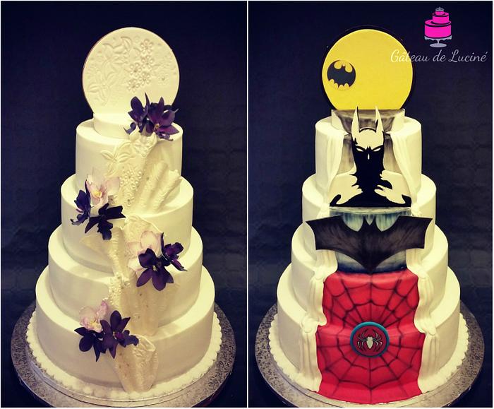 2 sides Wedding cake