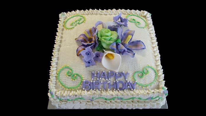 Iris Flower Cake