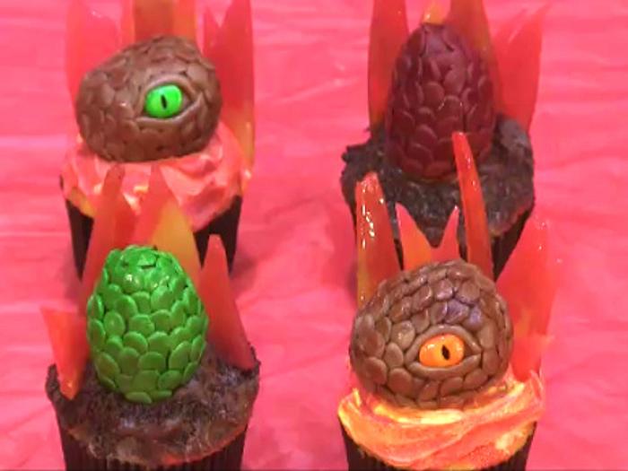 Dragon Fire Cupcakes