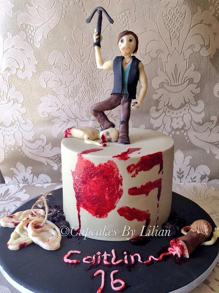 Walking Dead themed cake