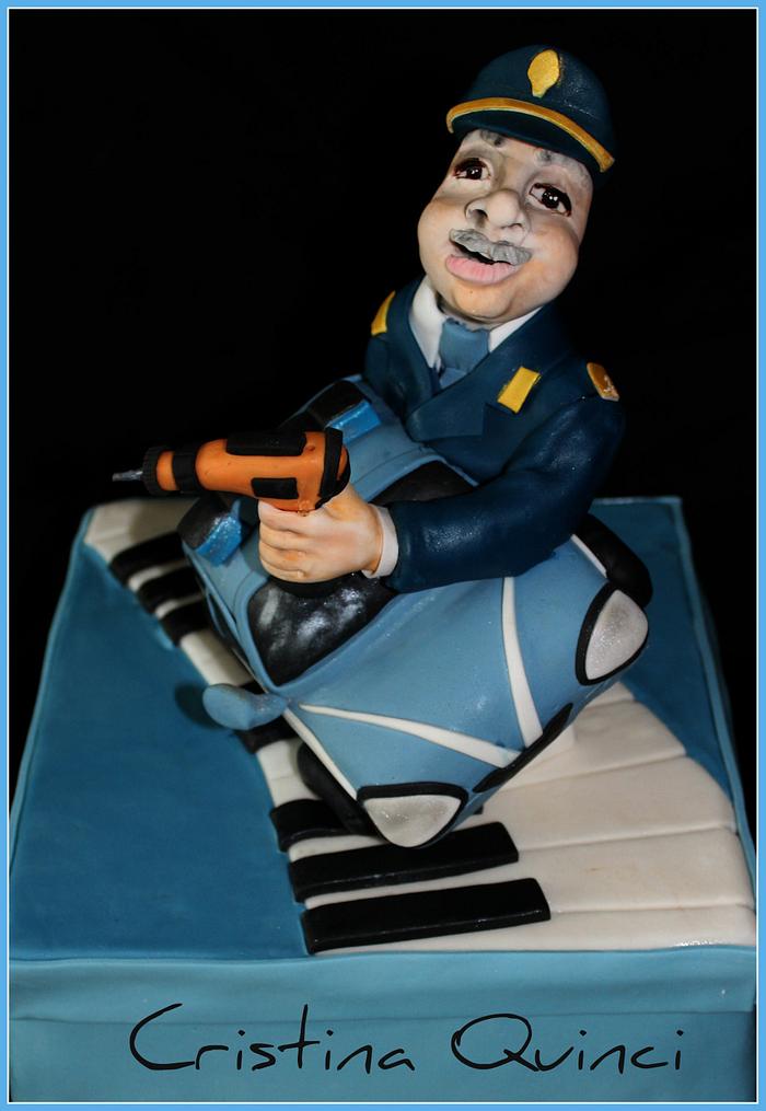 Policeman and passions cake