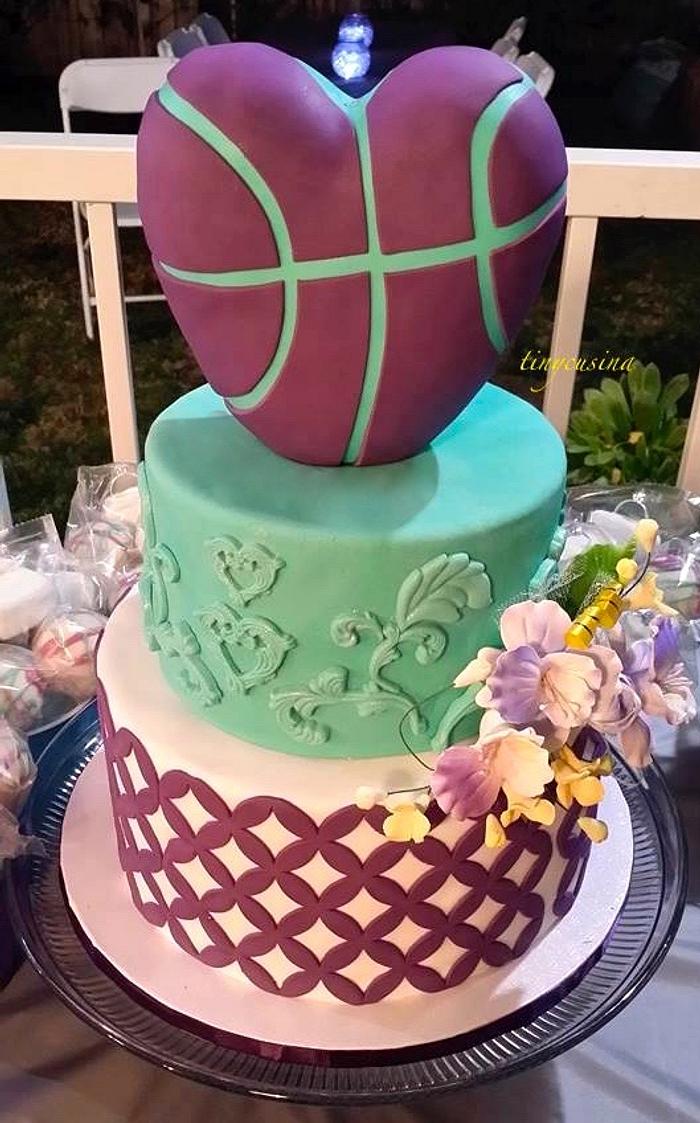 teal-purple basketball love