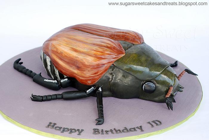 Japanese Beetle Bug Cake