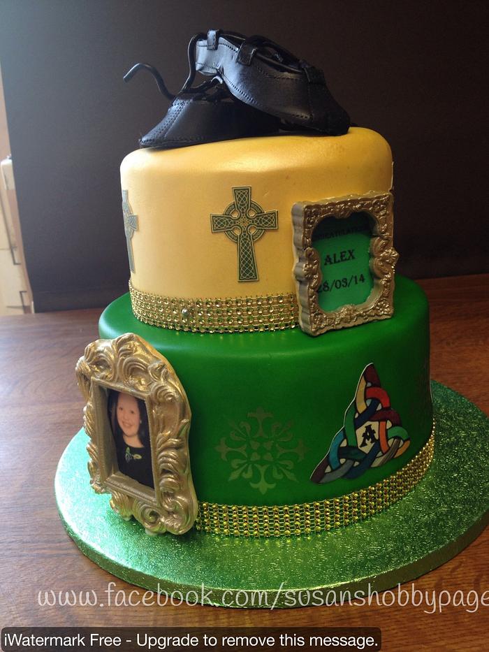 Irish dancing cake 