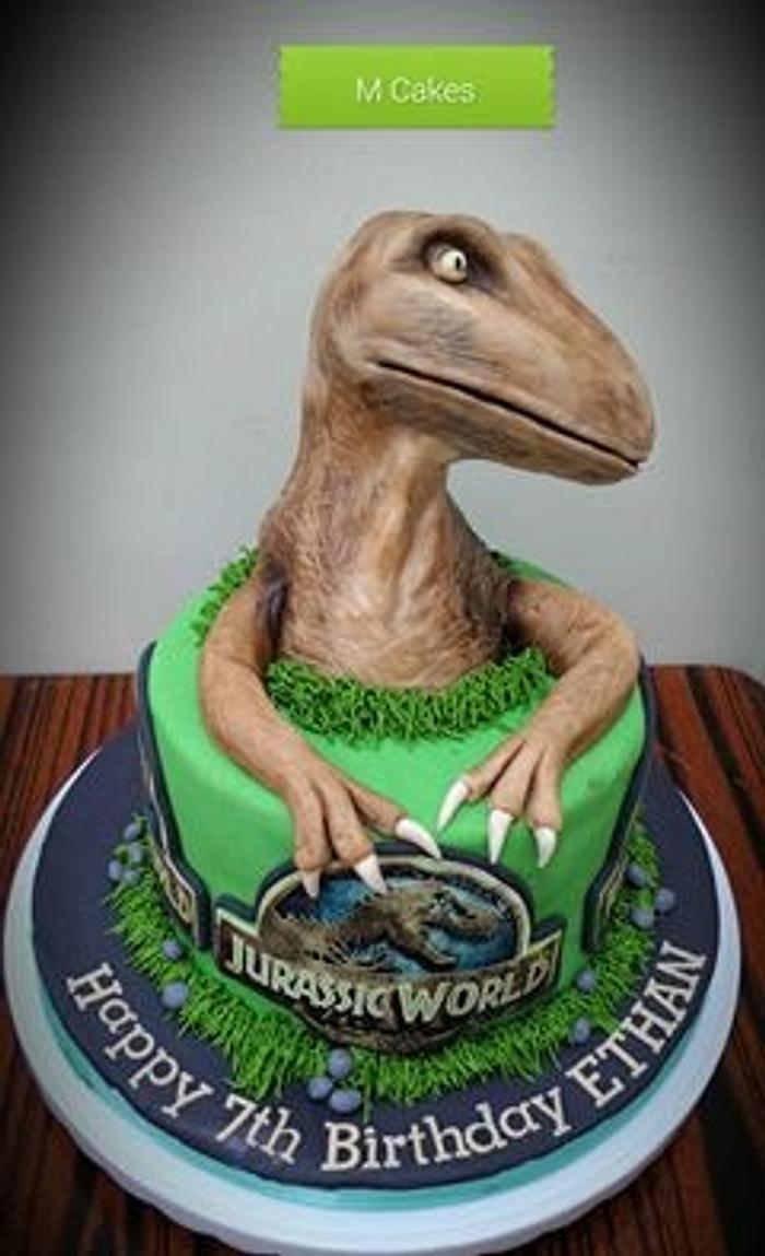 dinosaur themed cake  