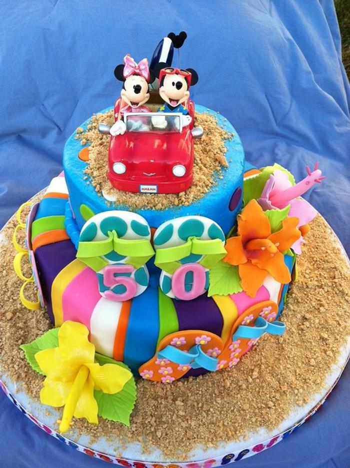 Hawaiian Mickey 50th Anniversary