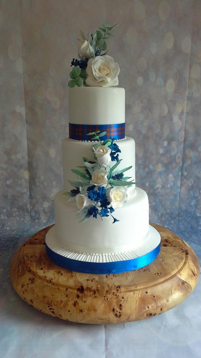 Scotish themed wedding cake