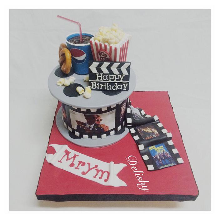 Cinema cake - Decorated Cake by Zahraa - CakesDecor