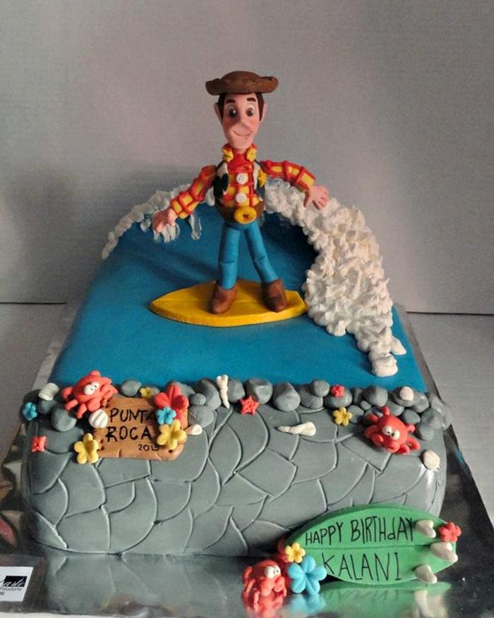 Surfing Woody cake
