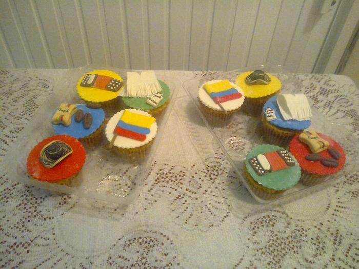 Colombian Independence Day Cupcakes