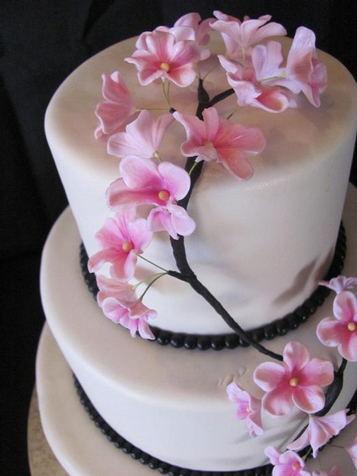 Apple Blossom Wedding Cake