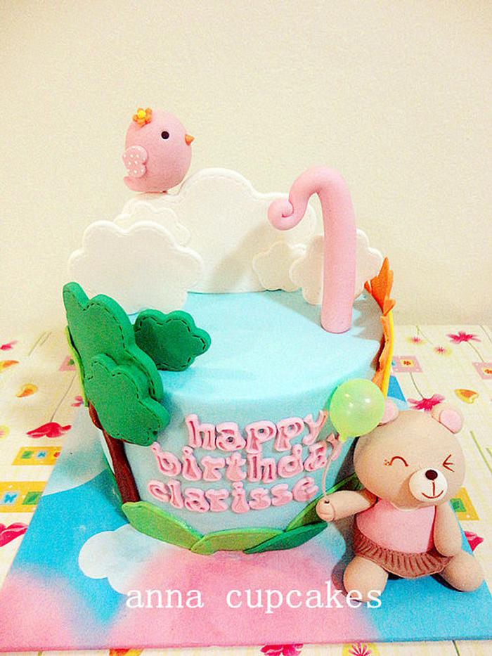 lovely bear cake