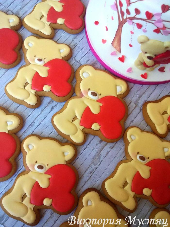 cake and gingerbread bears