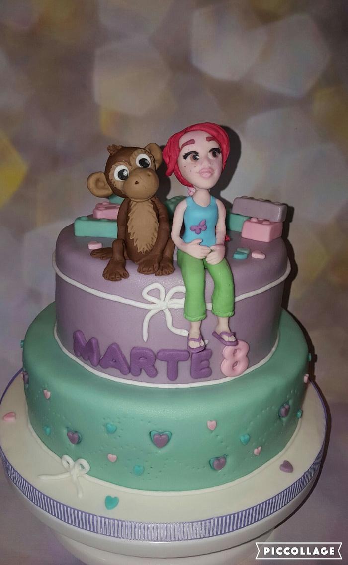 Mia lego friends cake