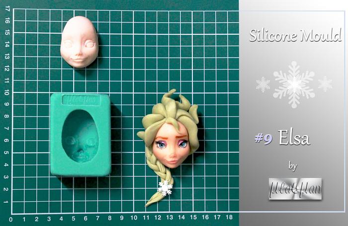 Elsa's Head Silicone Mould 