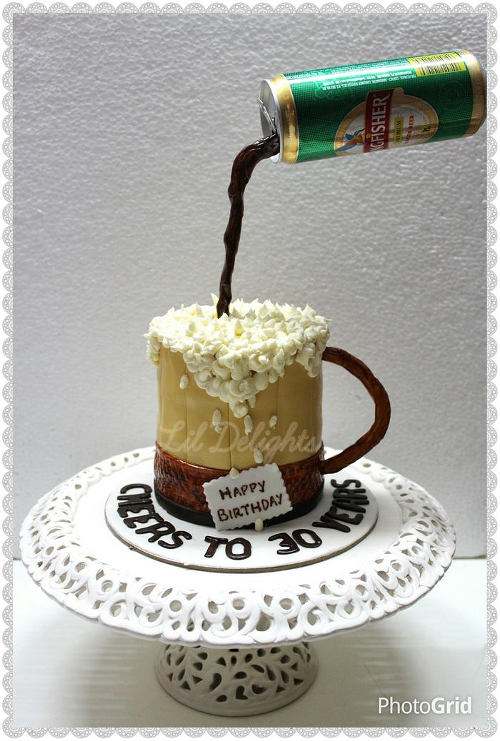 Beer Cake - Beer Mug Cake - coucoucake - cake and baking blog | Rezept |  Bierkuchen, Becherkuchen, Kuchen und torten rezepte