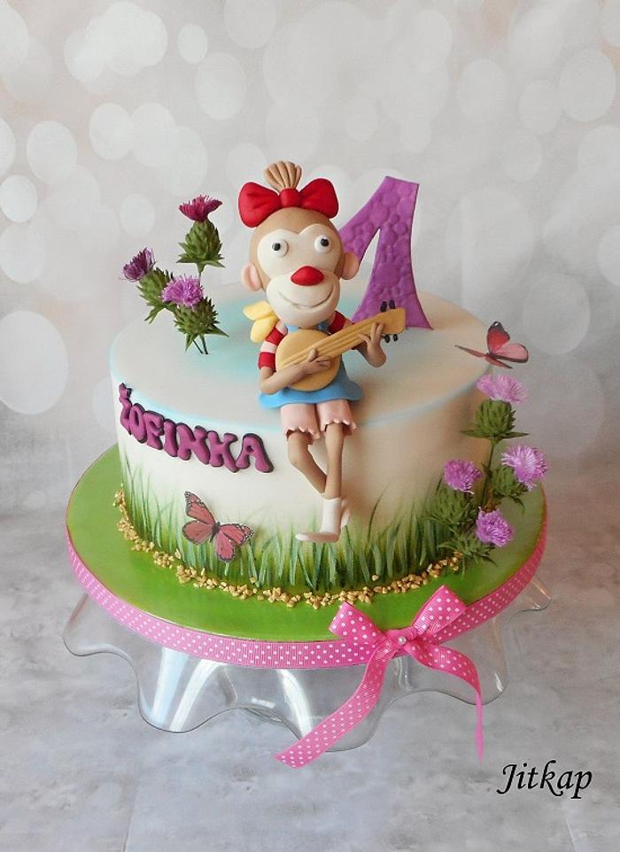 Monkey birthdays cake