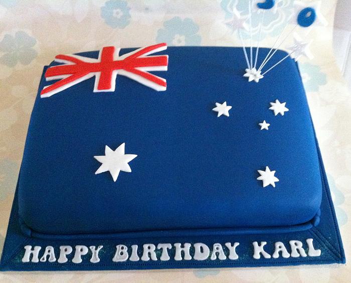 Australia Flag Cake