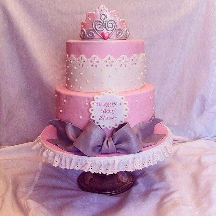 Princess baby shower cake