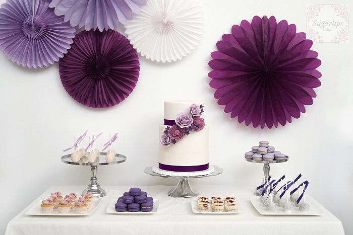 Radiant Purple Dessert Table