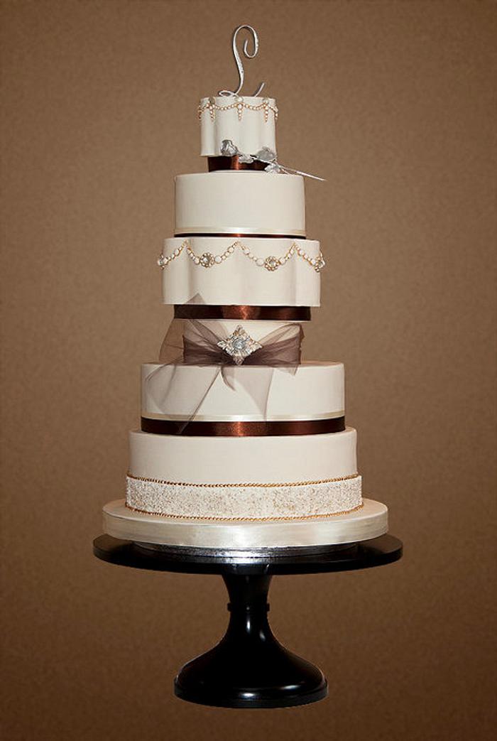 The Sugar Nursery's "Stephanie" Wedding Cake