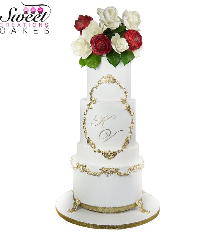 Rococo wedding cake