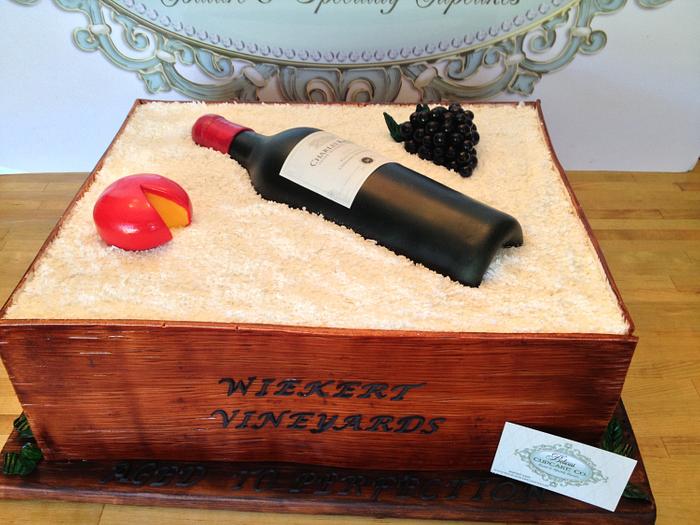 Wine Theme Inspired Cake By: Belicia's Cupcake Co.