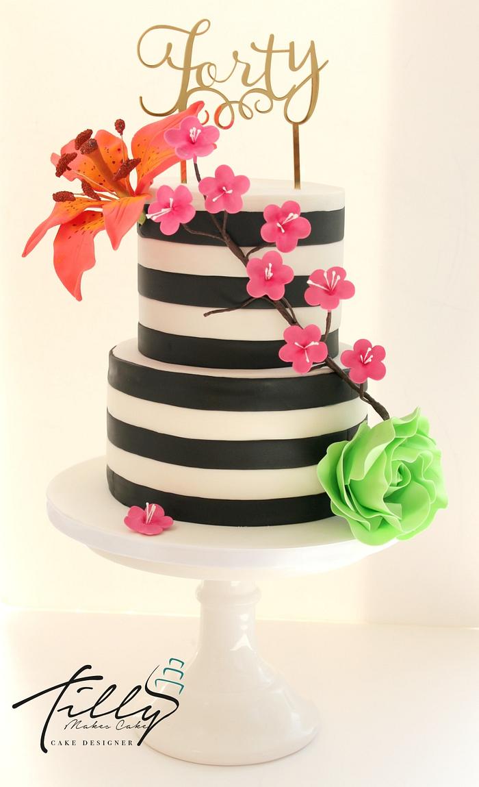 Kate Spade Inspired Cake - Decorated Cake by Tillymakes - CakesDecor