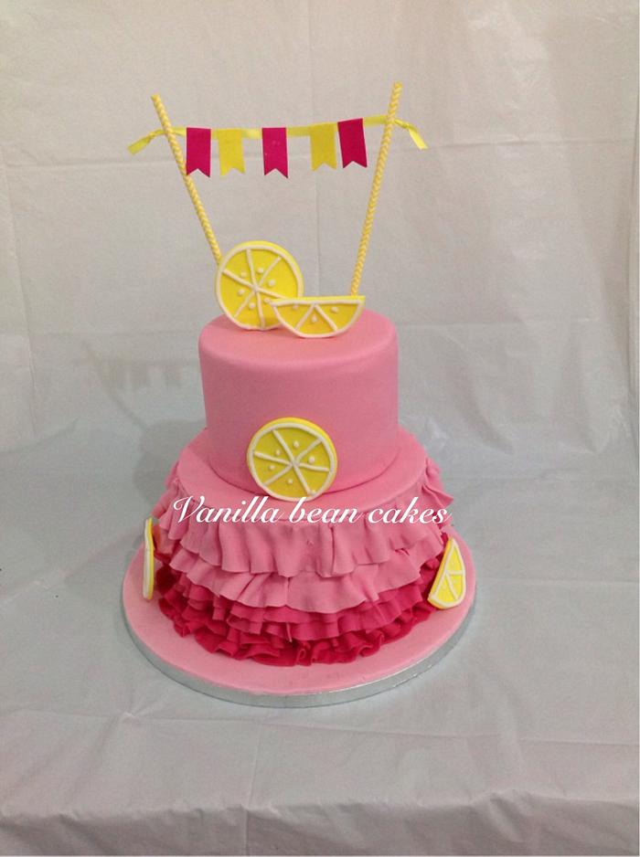 Pink lemonade cake
