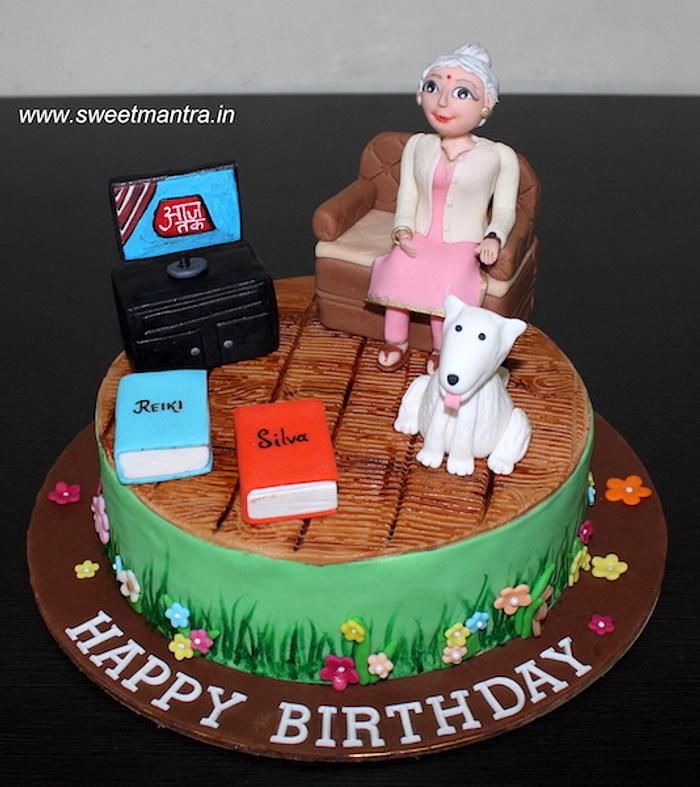 1st Birthday Baby TV Themed Cake