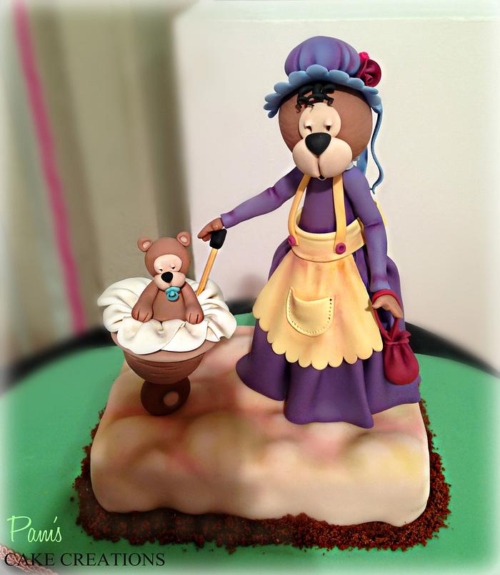 Miss Polly cake topper
