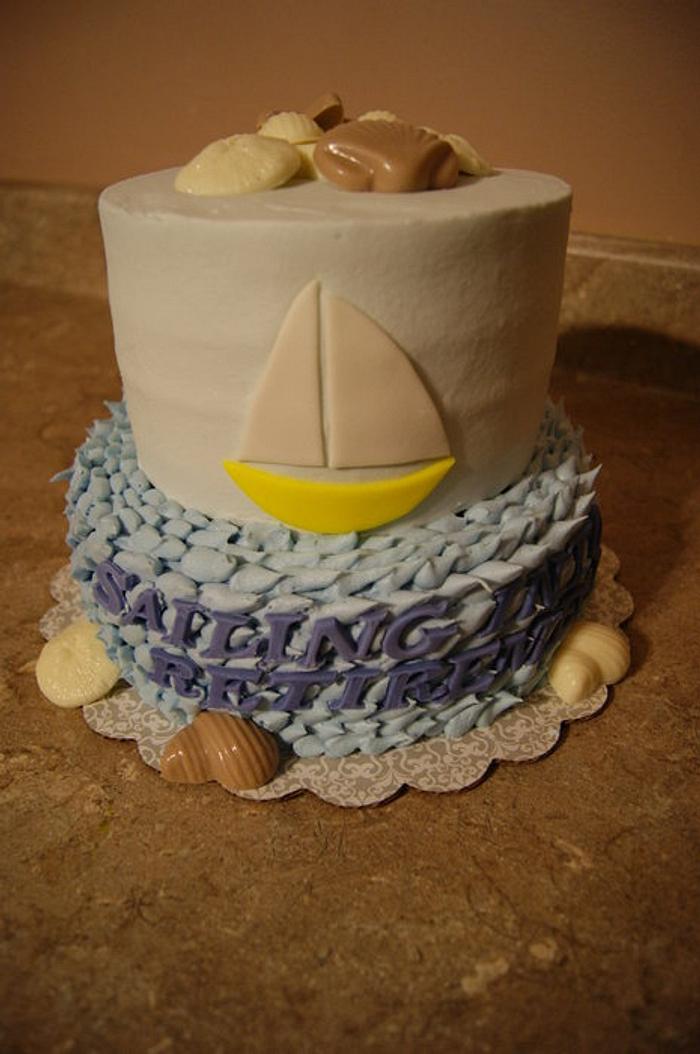 Sailing into Retirement cake