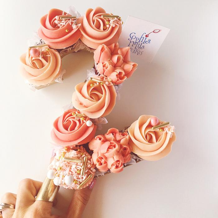 Numbergram Cupcakes