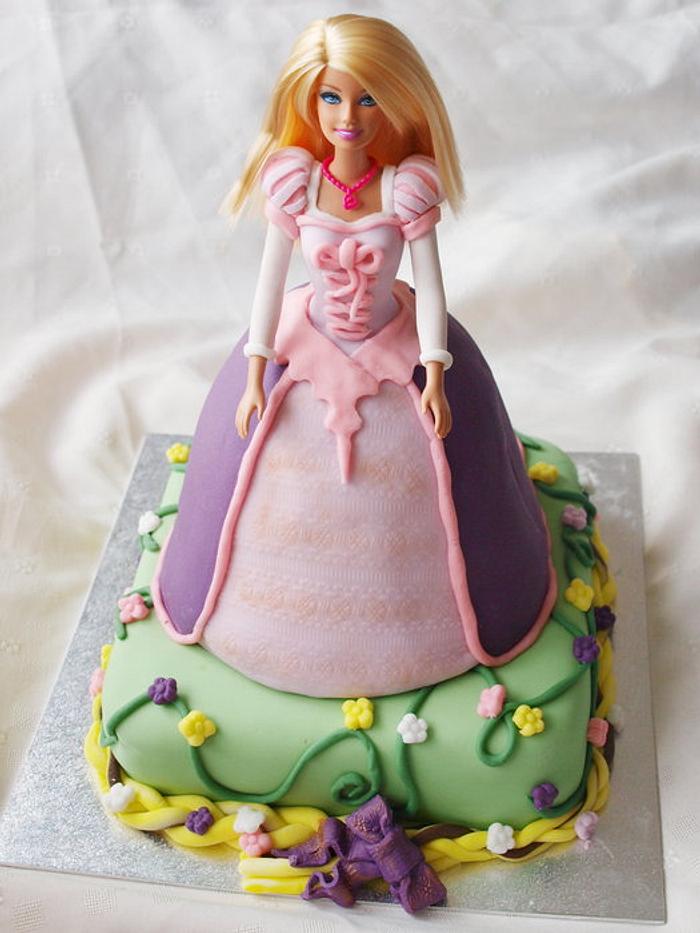 Barbie Rapunzel Cake